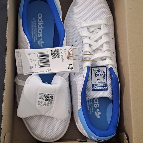 Adidas Originals Stan Smith Americana sneakers new size 39 white blue women's