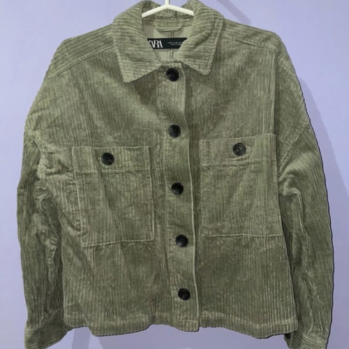 Zara cottle olive green jacket new, wide fit