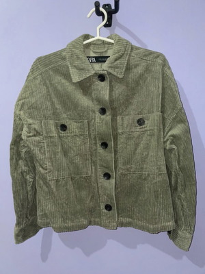 Zara cottle olive green jacket new, wide fit