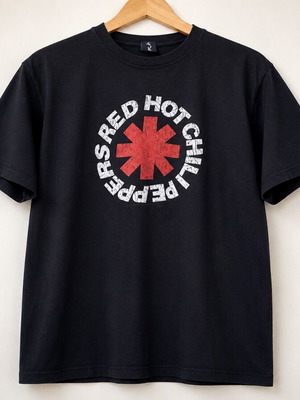 Backbeat T-shirt εμπνευσμένο από Red Hot Chili Peppers, σαν καινούργιο, μαύρο, 100% βαμβάκι