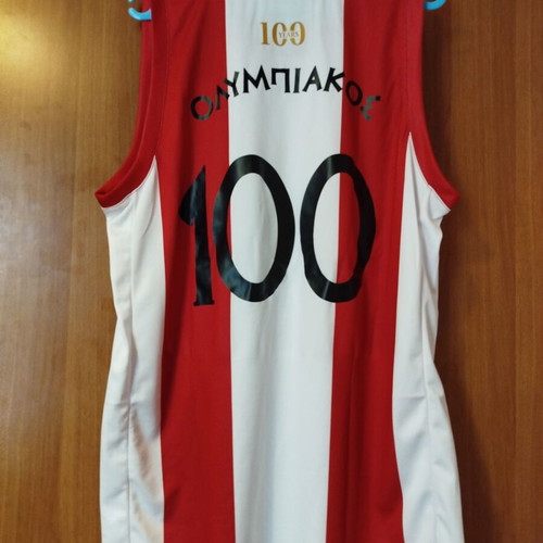 Olympiacos 100 Years Basketball Jersey new, size Large