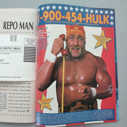 WWF/WWE Royal Rumble 1992 Official Souvenir Edition Program