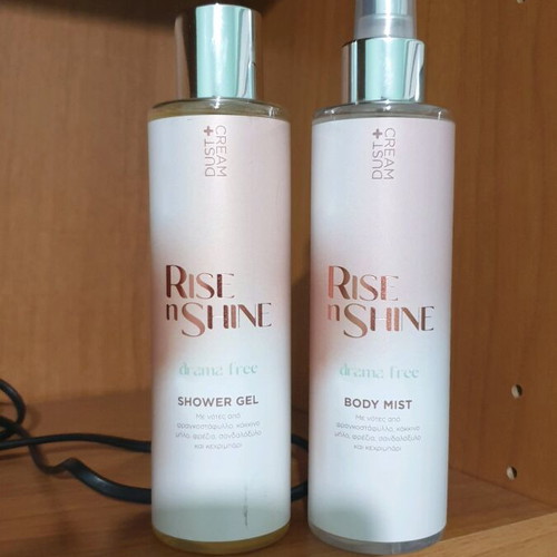 Shower gel and body mist Rise 'n Shine new, together