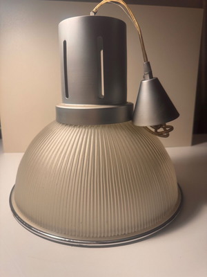 Industrial style lamp used, metal and glass