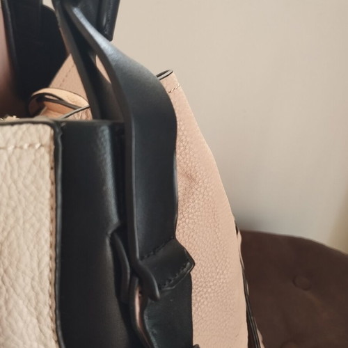 Fullah Sugah large shoulder bag used, beige