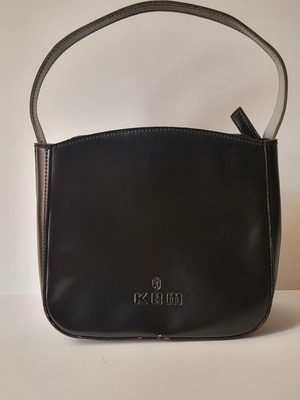 KEM Vintage leather handbag like new, black