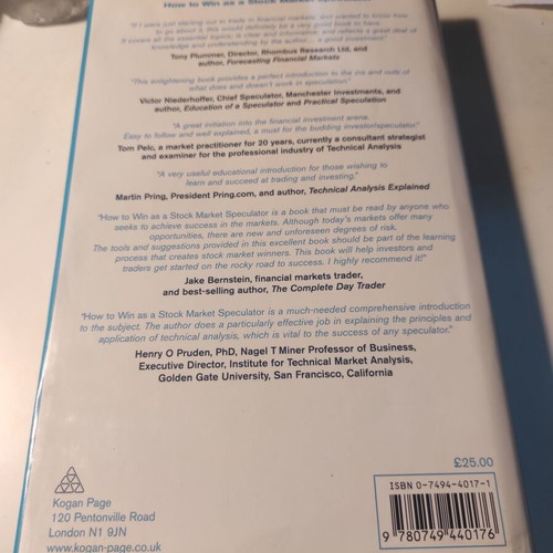 How to Win as a Stock Market Speculator used hardcover book
