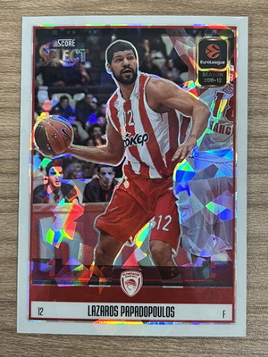 2025-26 Panini Select Euroleague Basketball Lazaros Papadopoulos White Ice Card like new