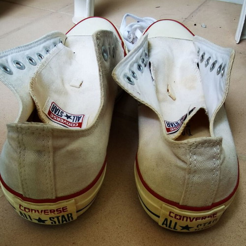 All Star Converse shoes used, white, size 46