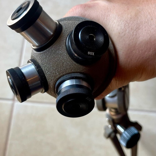 Polarex 70mm vintage telescope like new with tripod collectible