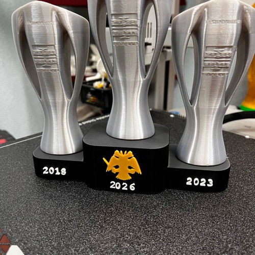 3D Printed AEK Decorative Trophy New, Last 3 Championships 2018-2026