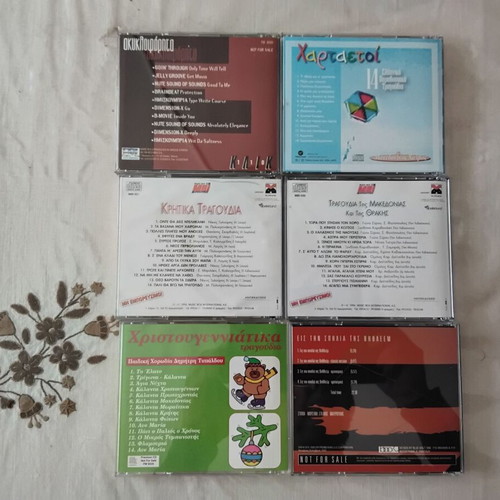 CDs with Greek and foreign music like new, pack of 30