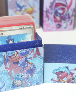 Pokemon Deck Box Blastoise Evolution 3D Printed New