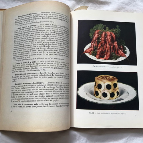 'La Cuisine Froide' cookbook used, in French, 1951 edition