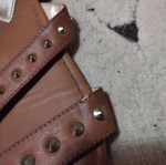 Boho-Chic sandals used with studs and ankle strap brown