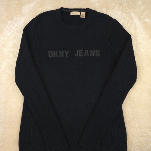 DKNY Jeans knit sweater used, black, size S