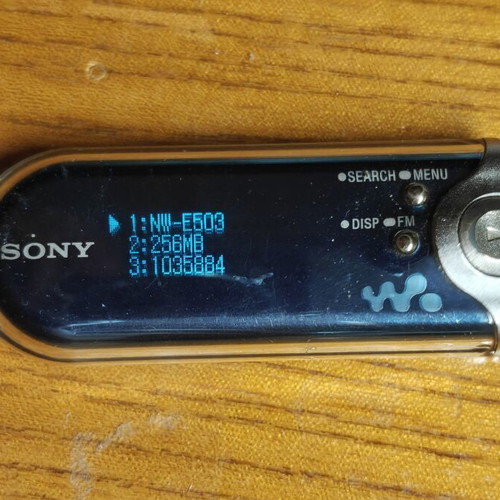 Sony NW-E503 MP3 player, perfume bottle design