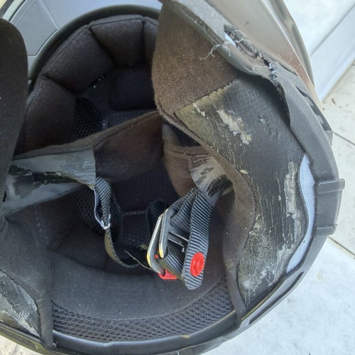 AGV Carbon AX5 helmet used, medium size