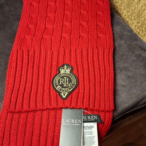 Ralph Lauren women's red scarf