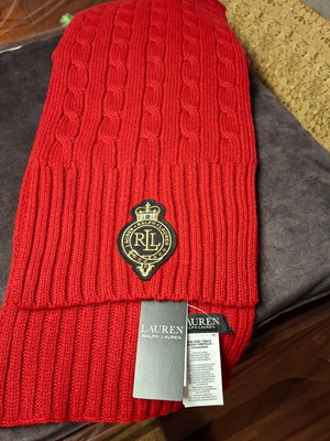 Ralph Lauren women's red scarf