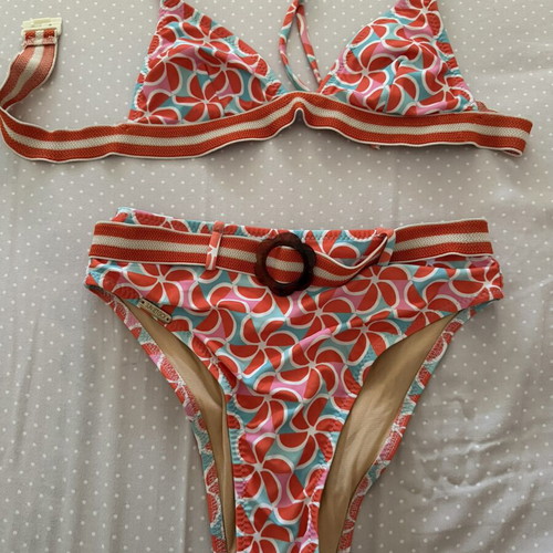 SunsetGo! bikini, size S, red multicolor