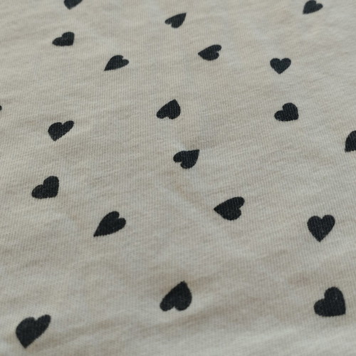 T-shirt with hearts like new, XXL, white and blue