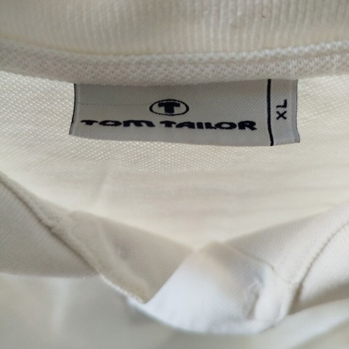 Tom Tailor men's polo shirt, size XL, off-white