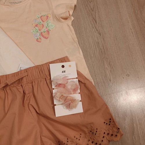 H&M Girls' Summer Set new, beige and brown