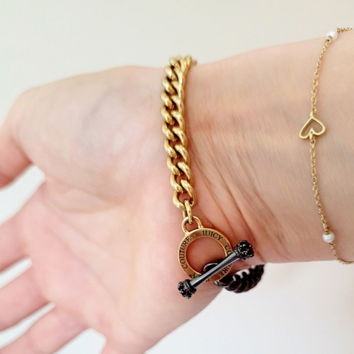 Juicy Couture chain bracelet like new, multicolor