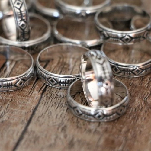 Sterling silver 925 handmade rings, pack of 14