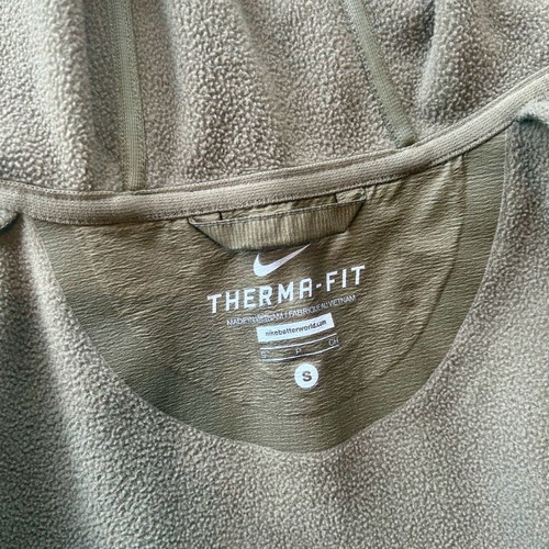 Nike thermal sports jacket used, size S, khaki color, slight wear