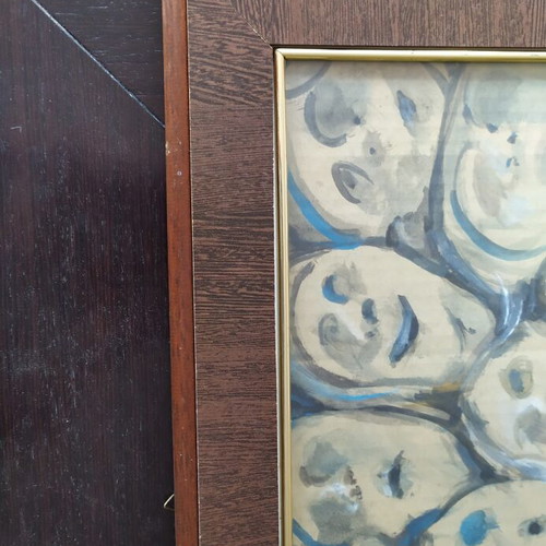 Framed painting 62x52 cm like new
