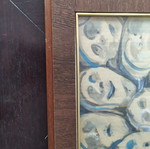 Framed painting 62x52 cm like new