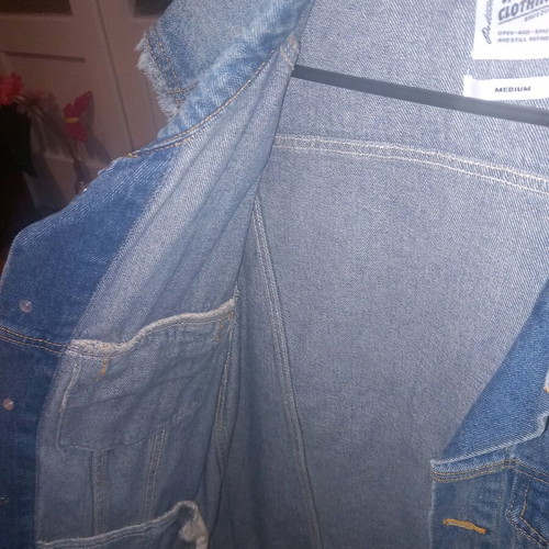 Men's sleeveless denim jacket like new, medium, blue