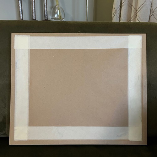 Painting E. Tsakiris Landscape used, 1955-1960, framed