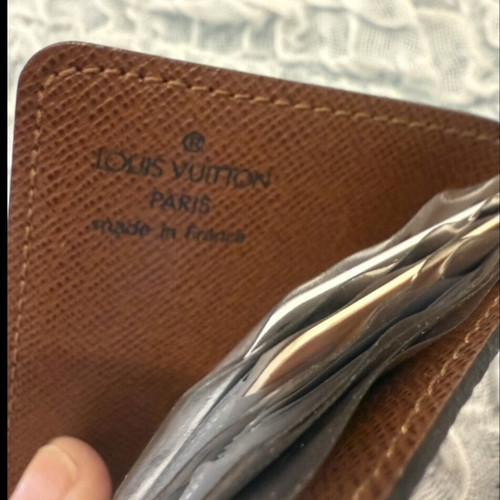 LV cardholder Louis Vuitton vintage like new, beige and brown