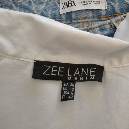 White women's shirt cotton like new, quarter sleeve, size M