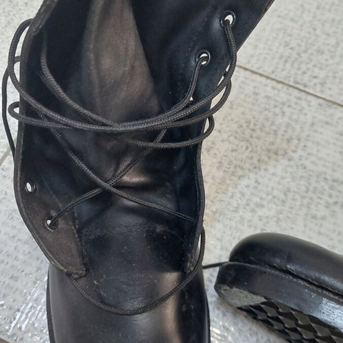 Military boots No47 Greek army new leather with wool socks gift