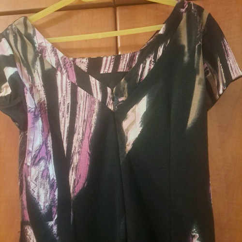 FIDELE midi dress like new, black multicolor, size L