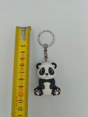 3D Printed Panda keychain new, multicolored