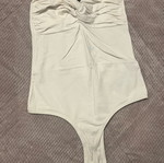 White strapless bodysuit small used