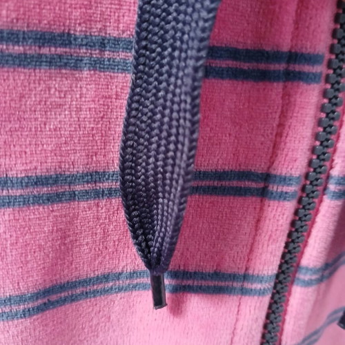 O'Neill vintage thick warm hoodie pink with blue stripes