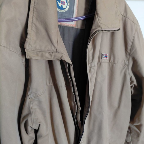 Napapijri Geographic jacket, beige, XL, vintage