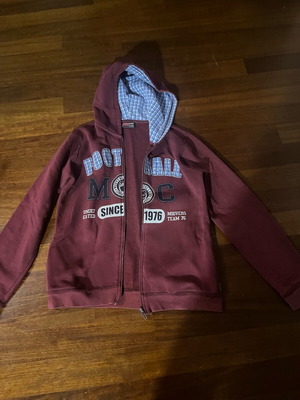 Alouette boys' burgundy zip-up jacket like new