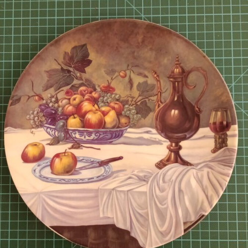 Collectible wall plates set of 3, new, German porcelain WM Wieder