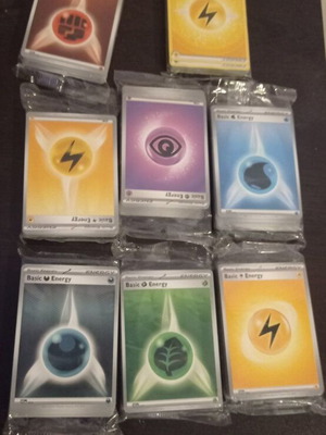Pokemon Energy Booster Packs new, authentic bundle