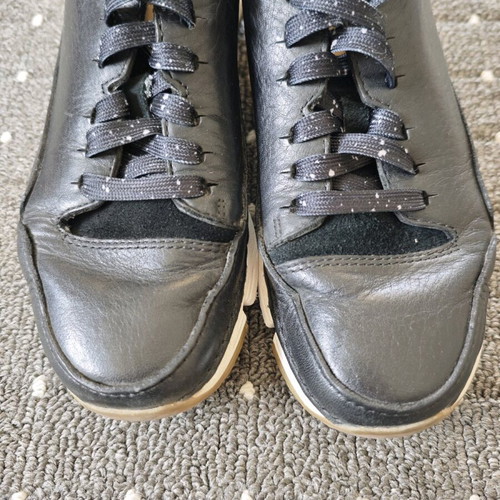 Clarks sport shoes used, leather, size 37, black