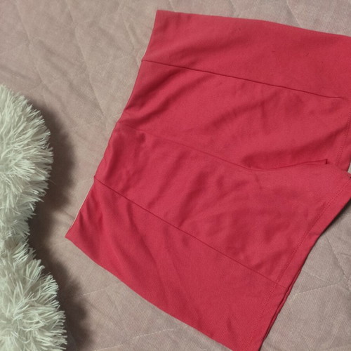 Bershka shorts used, coral, size S