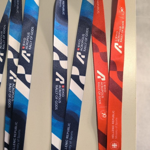 EKO Acropolis Rally WRC Supplier Lanyards and Accreditation Cards new
