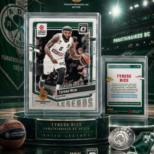 Tyrese Rice Optic Legends Panini EuroLeague Donruss 2023-2024 card new